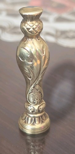 Antique brass wax seal - antique,