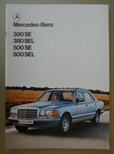 MERCEDES BENZ S CLASS orig 1980 UK Mkt Prestige Sales Brochure - 380 500 SE SEL
