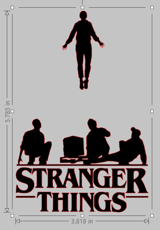 Stranger things sticker vinyl - things,