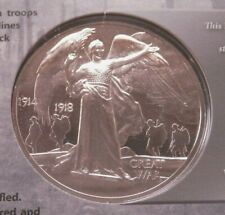 1914-2014 Silver Plated Commemorative Medallion WWI Victory Medal Style on card