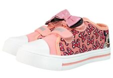 MINNIE MOUSE DISNEY CANVAS PUMPS SHOES OFFICIAL GIRLS PINK TRAINERS UK SIZE 10-2