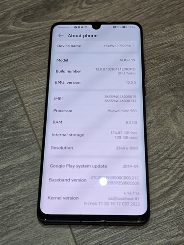 Huawei p30 pro vog - p30, 128gb