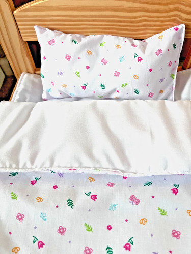 Dolls pram and cot - and, blanket