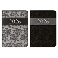 A7 Rose Diary Black Grey Roses