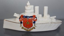 WWI SWAN CRESTED CHINA WARSHIP PRUDHOE - ON-TYNE CREST
