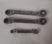 3 x Blue Point Offset Ratchet Spanners