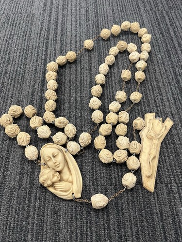 Vintage italian large rosary - italian,