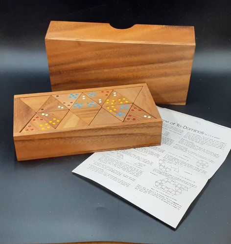 Solid wood tri dominoes - solid, in