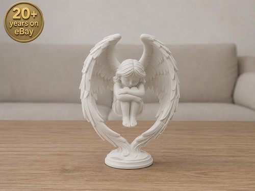 Guardian angel wings statue - guardian,