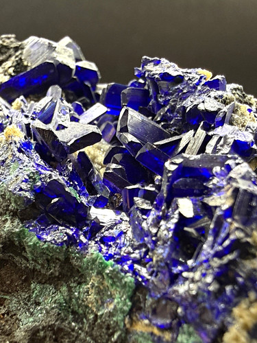 Azurite with bright blue - azurite,