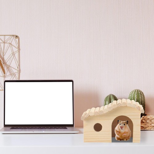 Wooden hamster house - wooden,