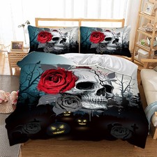 Skull Duvet Quilt Cover Set