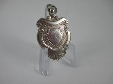 VINTAGE SOLID SILVER FOB MEDAL, BIRMINGHAM  1932