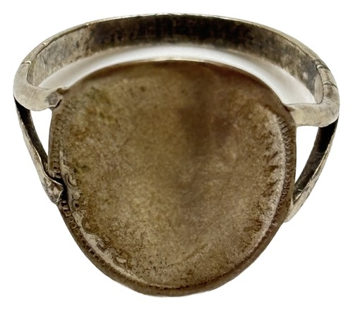 Vintage silver coin ring - vintage,