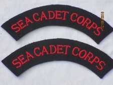 Shoulder Title: SEA CADET