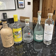 Gin Bottles - Used / Empty - for upcycling