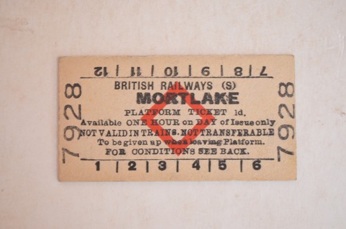 Railway platform ticket - ticket, (s)