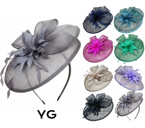 Women flower feather hair hat - women,