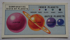 BROOKE BOND no 11 OUT INTO SPACE ISSUED WITH ERROR PLANETS VINTAGE  TEA CARD