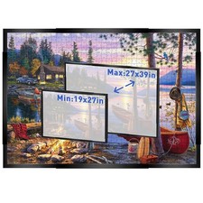 Adjustable Jigsaw Puzzle Frame for 1000/1500/2000 Piece Puzzles – Wall Mount Pos