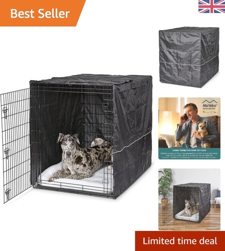 Xxl dog crate cover black - dog,