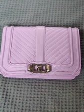 Rebecca Minkoff Pink Soft Nappa Leather Small Love Crossbody Bag