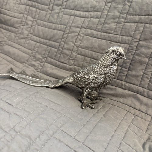 Vintage metal pheasant bird - pheasant,