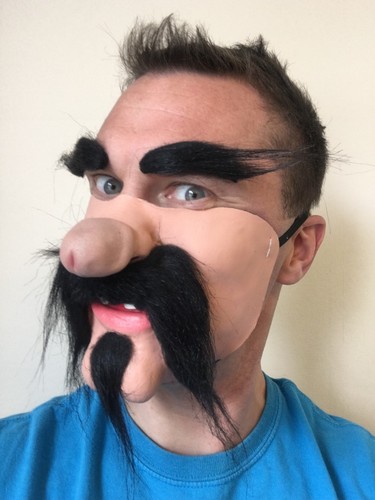 Funny half face - funny, dick