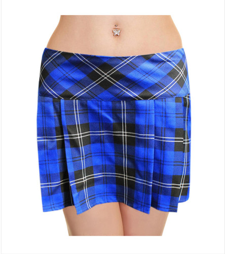 Adult box pleated tartan skirt - pleated,