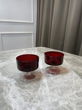Luminarc France Red Glass