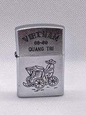 Original 1968 Vietnam War ZIPPO lighter. Vietnam 68-69 Quang Tri Sparks Well