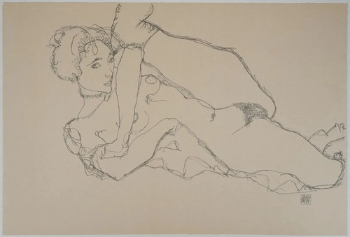 Egon schiele provocative nude - egon,