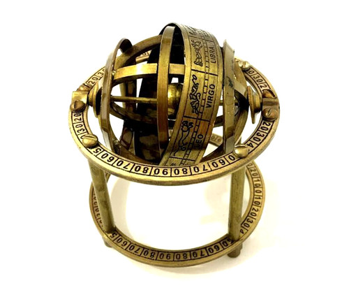 Brass armillary sphere - armillary,