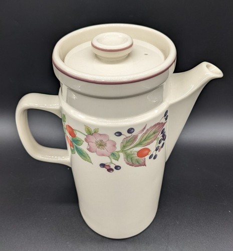Wedgwood roseberry coffee - coffee, pot