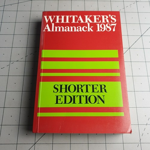 Whitakers almanack 1987 - whitakers,