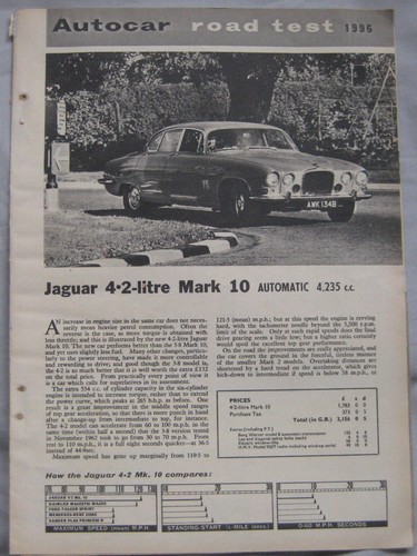 1966 jaguar litre mark - 1966, 4.2-litre
