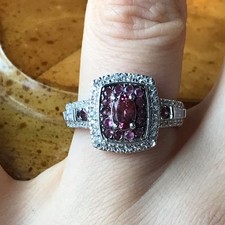 Natural Rubellite Sterling