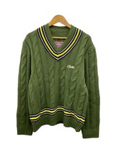 Corteiz Knit Sweater (Thick), Large, Cotton, Green, Solid Color, CRTZ-1022