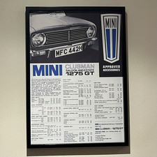 BL Austin Morris Mini Clubman Estate 1275GT Approved Accessories FullList Poster