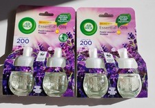 4x Air Wick Airwick Essential Oils Purple Lavender Meadow Plug In refills