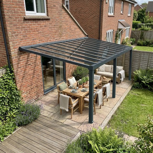 Lean veranda pergola - to,