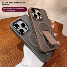 Phone Case For iPhone 17 16 15 14 13 12 Pro Max Magnetic Stand Shockproof Cover