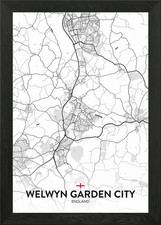Welwyn Garden City UK Framed