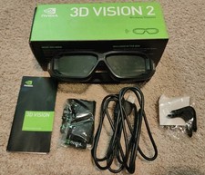 NVIDIA 3D Vision 2 IR GAME MOVIE 3D GLASSES  Wireless Glasses With Box