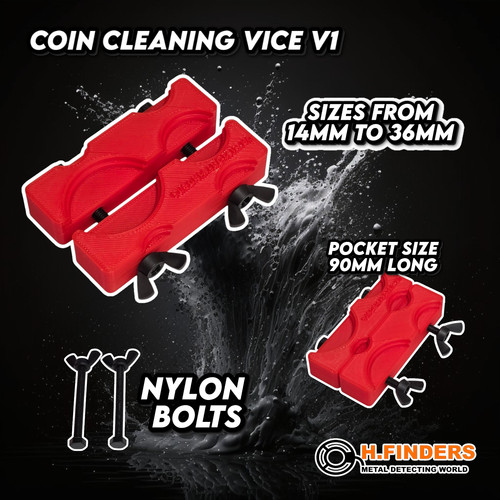 Coin cleaning vice - cleaning,