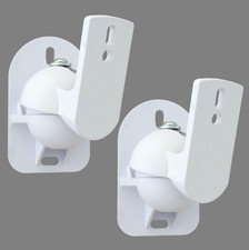 2 White Surround sound speaker