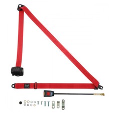 Front Automatic Seat Belt For Ford Iveco Eurotech 400E34 - 1993 Shape Red