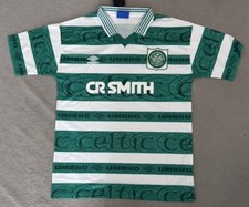 Celtic 1995/1997 Classic Retro Home Football Shirt - Remake - Large