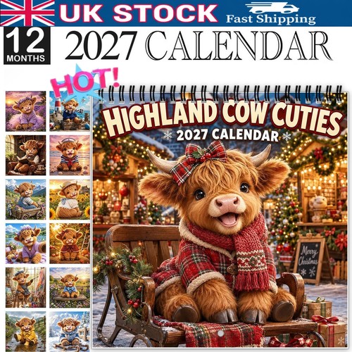 Highland cow calendar 2027 - highland,