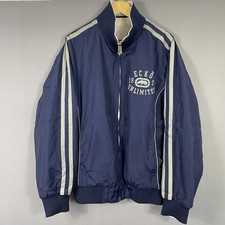 Ecko Unltd Vintage Y2K Jacket Mens L Large Full Zip Reversible 00s Skater Coat